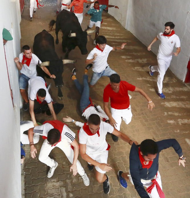 Último encierro de sanfermines en imágenes Último encierro de sanfermines en imágenes