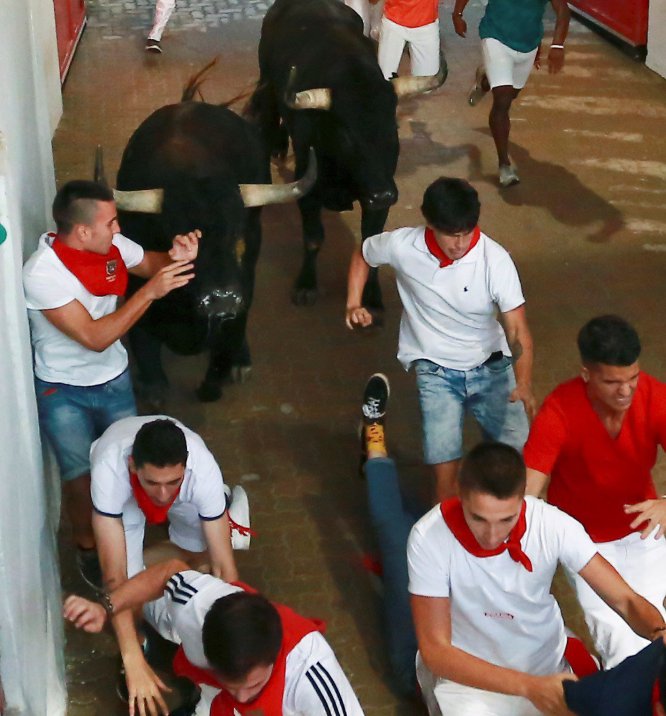 Último encierro de sanfermines en imágenes Último encierro de sanfermines en imágenes