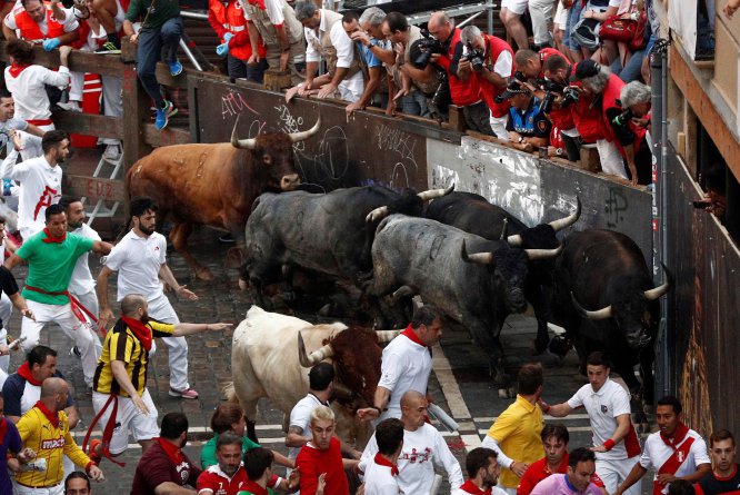 Último encierro de sanfermines en imágenes Último encierro de sanfermines en imágenes