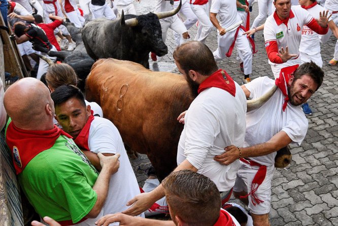 Último encierro de sanfermines en imágenes Último encierro de sanfermines en imágenes