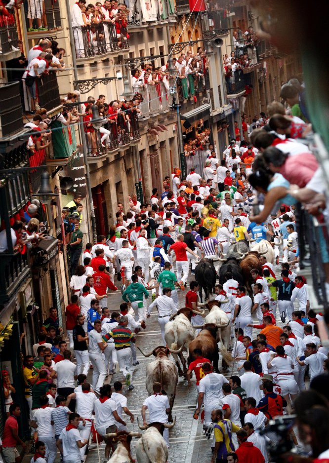 Último encierro de sanfermines en imágenes Último encierro de sanfermines en imágenes
