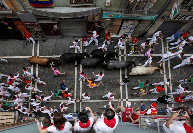 Último encierro de sanfermines en imágenes Último encierro de sanfermines en imágenes