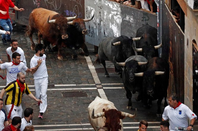 Último encierro de sanfermines en imágenes Último encierro de sanfermines en imágenes