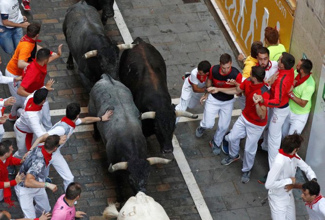 Último encierro de sanfermines en imágenes Último encierro de sanfermines en imágenes