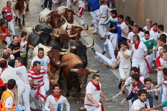 Último encierro de sanfermines en imágenes Último encierro de sanfermines en imágenes