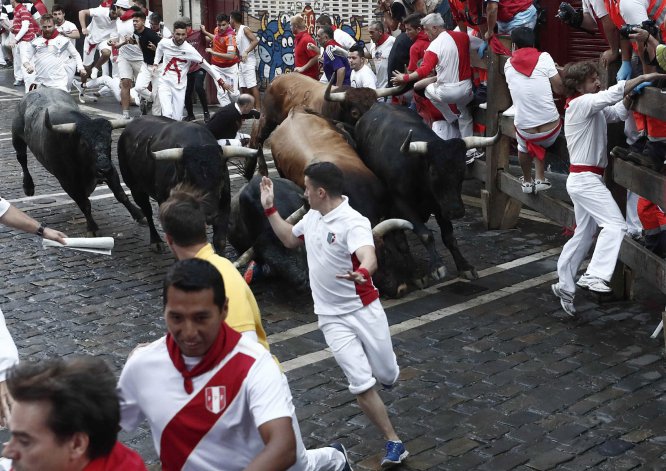 Último encierro de sanfermines en imágenes Último encierro de sanfermines en imágenes