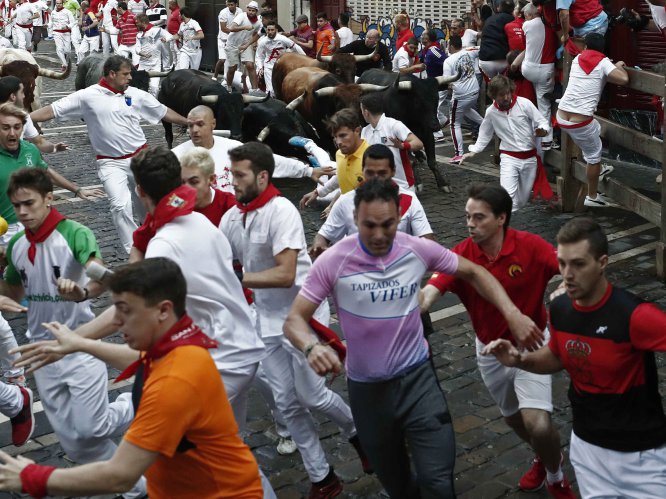 Último encierro de sanfermines en imágenes Último encierro de sanfermines en imágenes