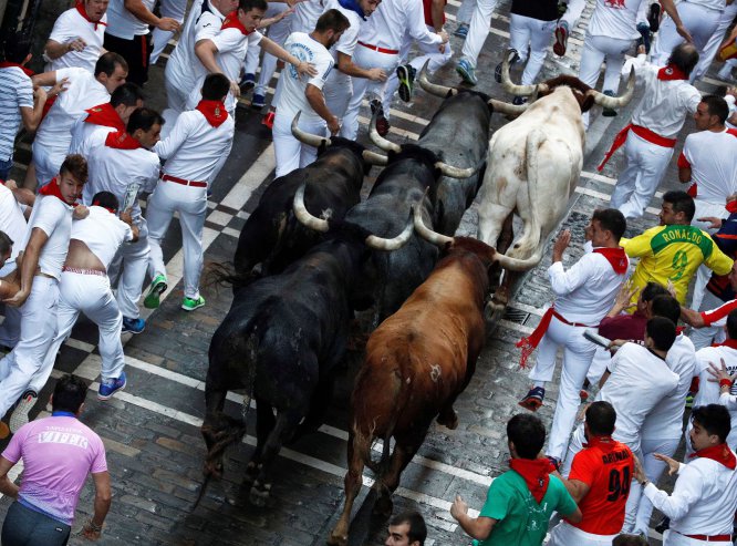 Último encierro de sanfermines en imágenes Último encierro de sanfermines en imágenes