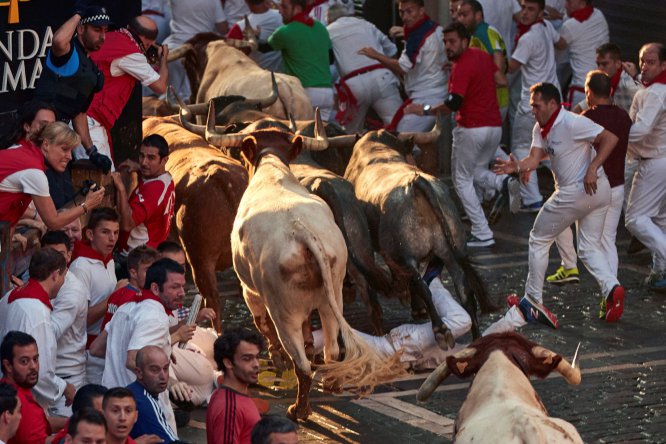 Último encierro de sanfermines en imágenes Último encierro de sanfermines en imágenes
