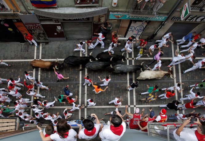 Último encierro de sanfermines en imágenes Último encierro de sanfermines en imágenes