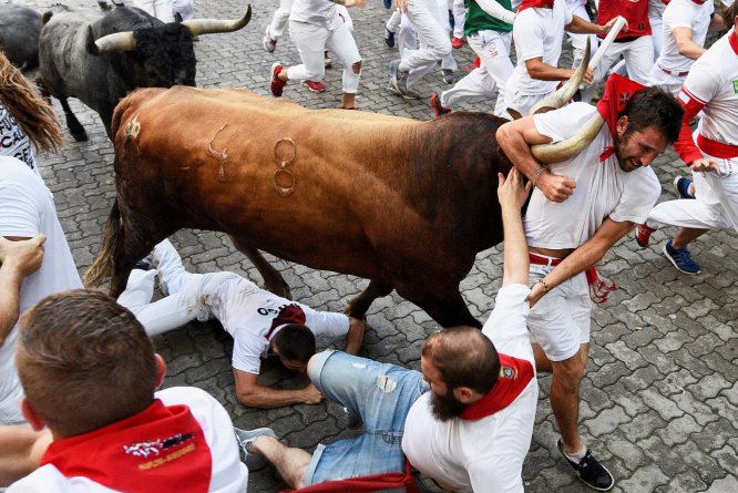 Último encierro de sanfermines en imágenes Último encierro de sanfermines en imágenes