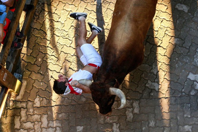 Último encierro de sanfermines en imágenes Último encierro de sanfermines en imágenes