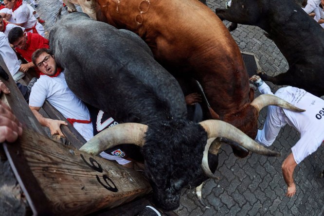 Último encierro de sanfermines en imágenes Último encierro de sanfermines en imágenes