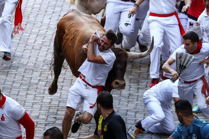 Último encierro de sanfermines en imágenes Último encierro de sanfermines en imágenes