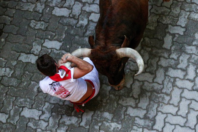 Último encierro de sanfermines en imágenes Último encierro de sanfermines en imágenes
