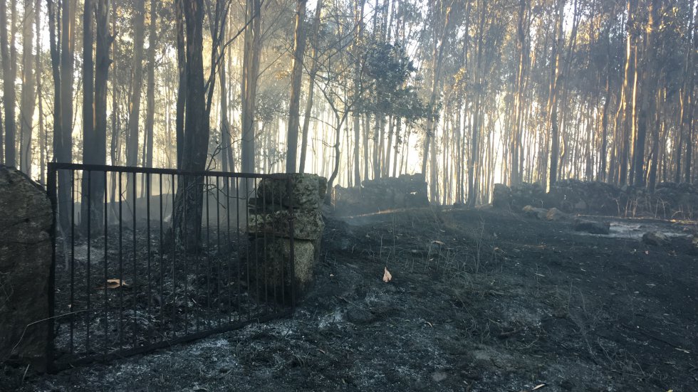 Incendio Mondariz: Así es la huella que dejó el incendio de Mondariz Incendio Mondariz: Así es la huella que dejó el incendio de Mondariz