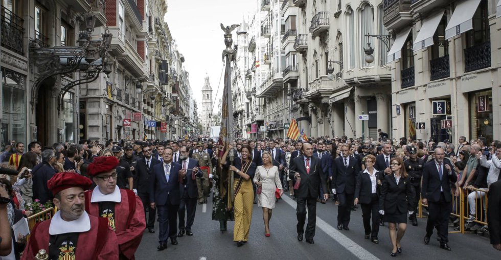 La procesión cívica del 9 d'Octubre en Valencia La procesión cívica del 9 d'Octubre en Valencia