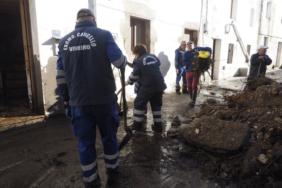 El día después en la zona cero de la riada en Viveiro El día después en la zona cero de la riada en Viveiro