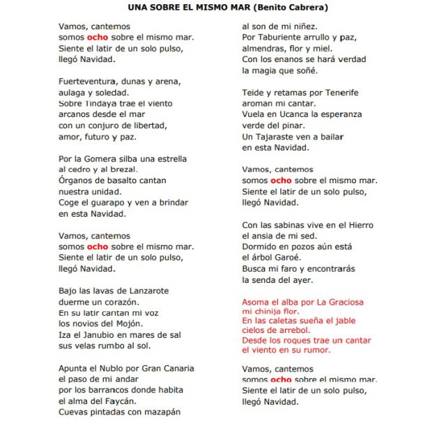 Canarias El Villancico Canario Mas Conocido Adapta Su Letra E Incluye A La Graciosa Radio Club Tenerife Cadena Ser Letras, acordes y tabs para guitarra, bajo y ukulele. canarias el villancico canario mas