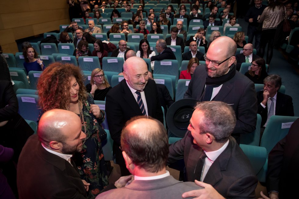 Imagen de la sala Mozart del auditorio de Galicia donde se celebró la gala. Imagen de la sala Mozart del auditorio de Galicia donde se celebró la gala.