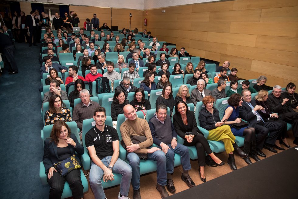 Los premiados sentados en primera fila minutos antes de recibir el SERenidade 2018. Los premiados sentados en primera fila minutos antes de recibir el SERenidade 2018.
