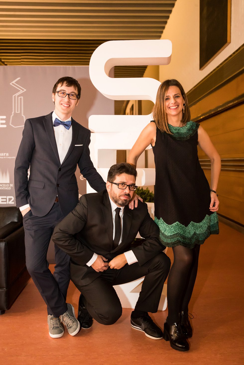 Los presentadores de la gala, Luis Pardo (centro), Ainhoa Apestegui y Ricardo Rodríguez. Los presentadores de la gala, Luis Pardo (centro), Ainhoa Apestegui y Ricardo Rodríguez.