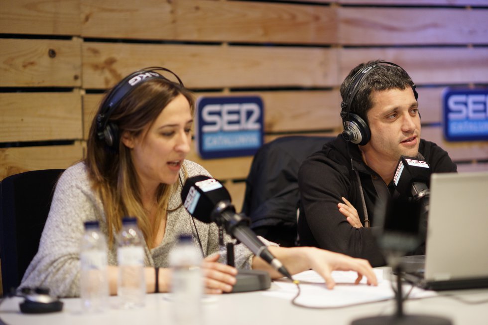 Sique Rodríguez, cap d'esports de SER Catalunya i Carla Turró, directora de "El Balcó" Sique Rodríguez, cap d'esports de SER Catalunya i Carla Turró, directora de "El Balcó"