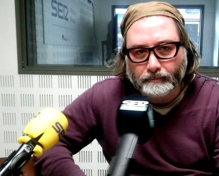 Carles Esteller als estudis de Ràdio Reus