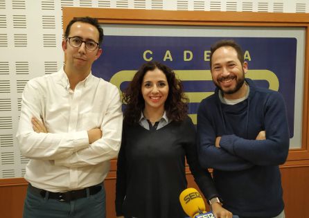 José María Martín, Patricia Huertas y Jacinto Molero. José María Martín, Patricia Huertas y Jacinto Molero.