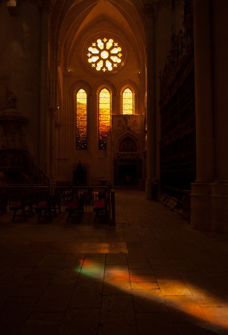 Interior de la catedral gótica de Cuenca.