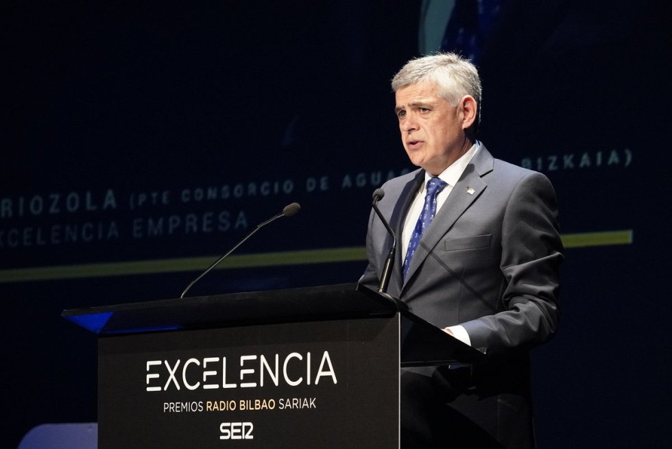 Kepa Odriozola, presidente del Consorcio de Aguas Bilbao Bizkaia. Kepa Odriozola, presidente del Consorcio de Aguas Bilbao Bizkaia.