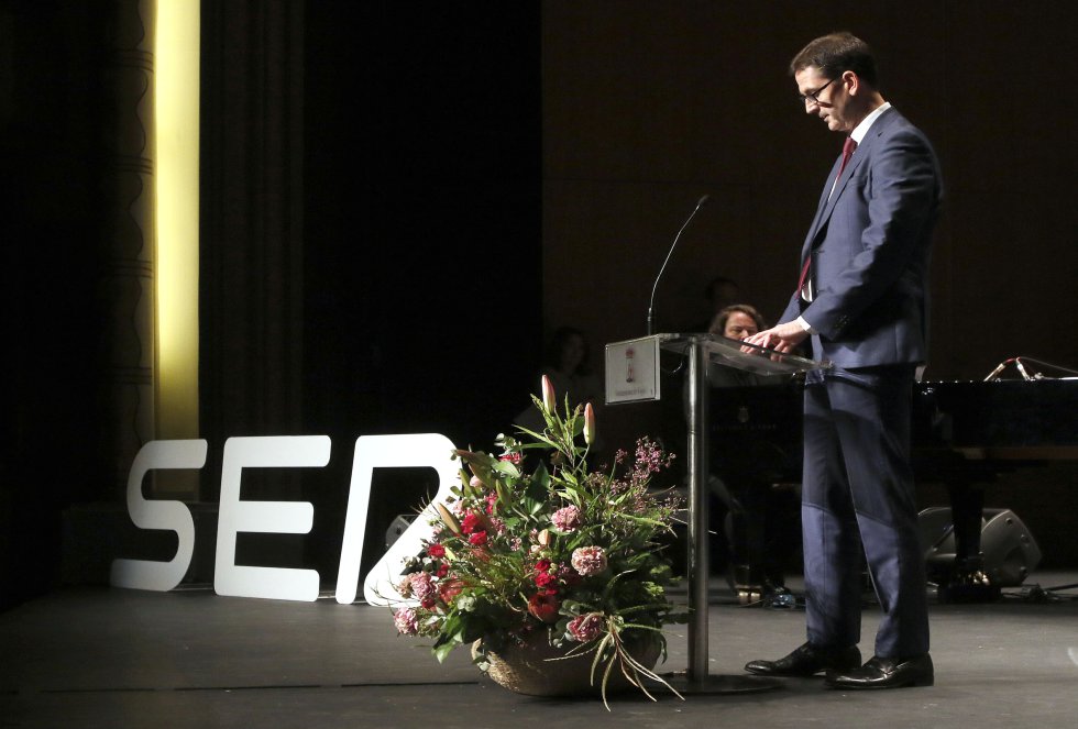 El director general de EL COMERCIO, Goyo Ezama, durante su intervención El director general de EL COMERCIO, Goyo Ezama, durante su intervención