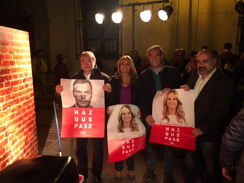 Inicio de la campaña electoral del PSOE Inicio de la campaña electoral del PSOE