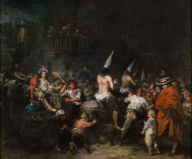 Cuadro 'Condenados por la Inquisición', de Eugenio Lucas, siglo XIX, Museo del Prado.