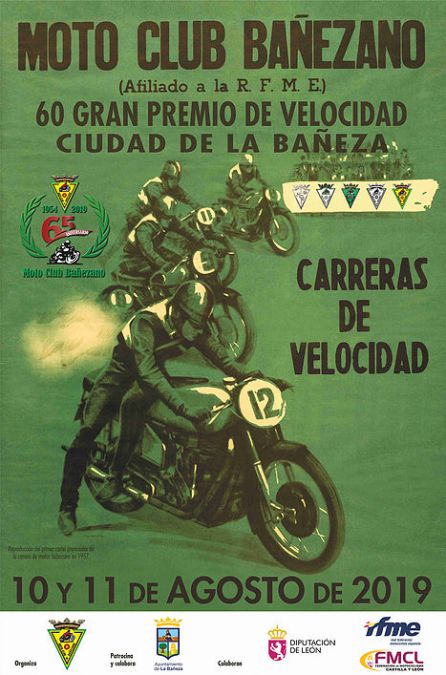 Cartel de la 60ª Edición del Gran Premio de Velocidad Ciudad de la Bañeza