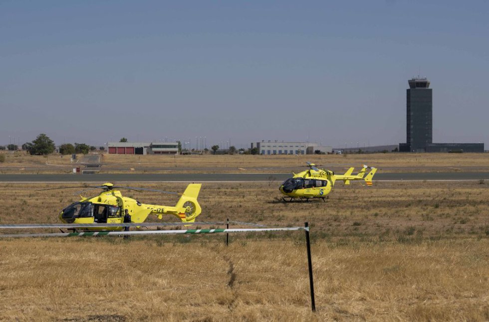 Así ha sido el simulacro de accidente en el Aeropuerto de Ciudad Real Así ha sido el simulacro de accidente en el Aeropuerto de Ciudad Real
