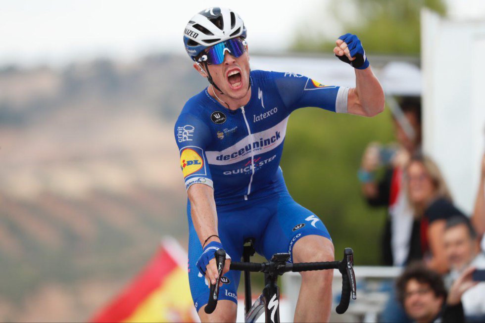 Remi Cavagna, vencedor de la etapa en solitario Remi Cavagna, vencedor de la etapa en solitario