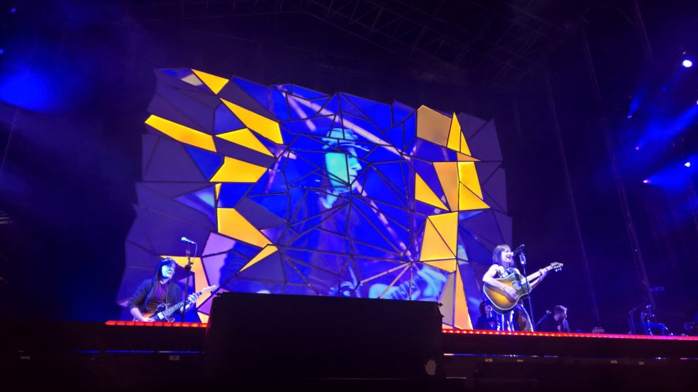Puesta en escena del concierto de Amaral de Los40 y Radio Zaragoza. Puesta en escena del concierto de Amaral de Los40 y Radio Zaragoza.
