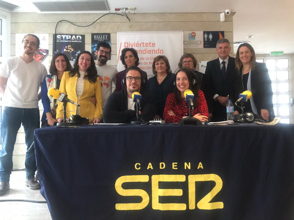 Los participantes en el especial "Hoy por Hoy Ciudad Real", desde la Semana de la Ciencia de Puertollano Los participantes en el especial "Hoy por Hoy Ciudad Real", desde la Semana de la Ciencia de Puertollano