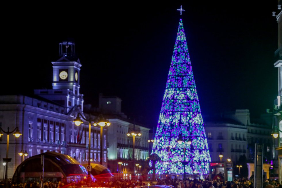 Encendido del árbol de Navidad de La Puerta del Sol, en Madrid a 22 de noviembre de 2019 Encendido del árbol de Navidad de La Puerta del Sol, en Madrid a 22 de noviembre de 2019