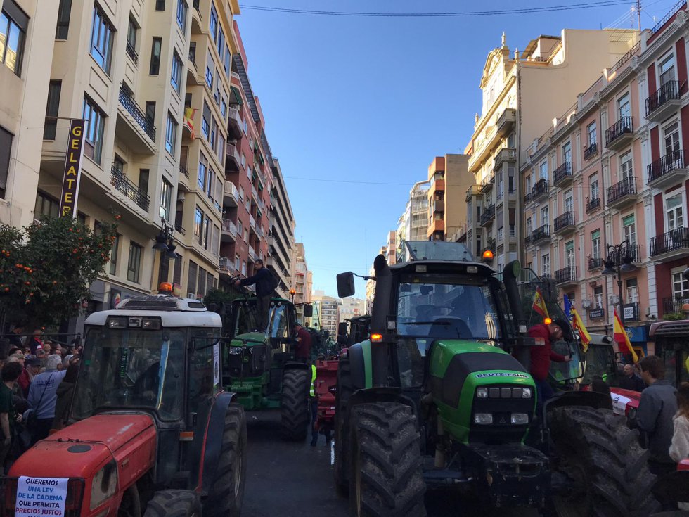 Tractorada en València Tractorada en València