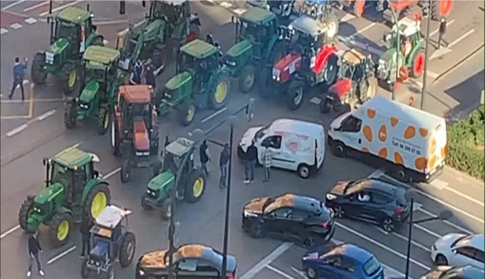 Tractorada en València Tractorada en València