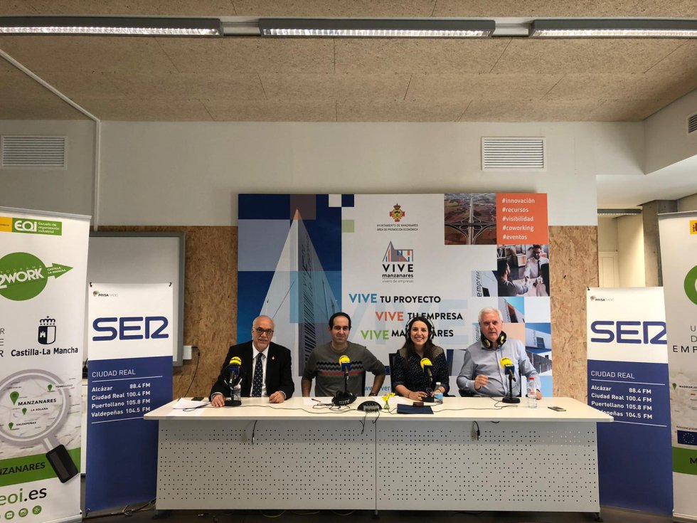 Especial Hoy por Hoy Ciudad real y provincia, desde el Coworking Escuela de organización Industrial Junta de Comunidades en Manzanares Especial Hoy por Hoy Ciudad real y provincia, desde el Coworking Escuela de organización Industrial Junta de Comunidades en Manzanares