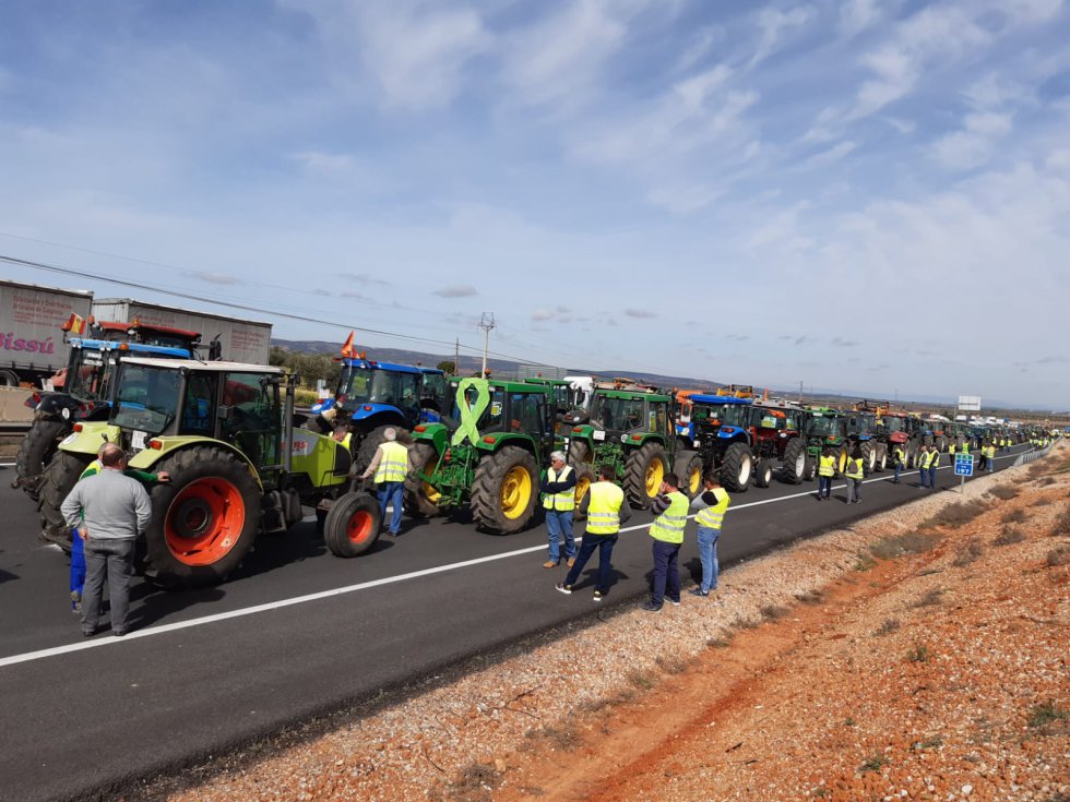 El campo "paraliza" la provincia de Ciudad Real El campo "paraliza" la provincia de Ciudad Real