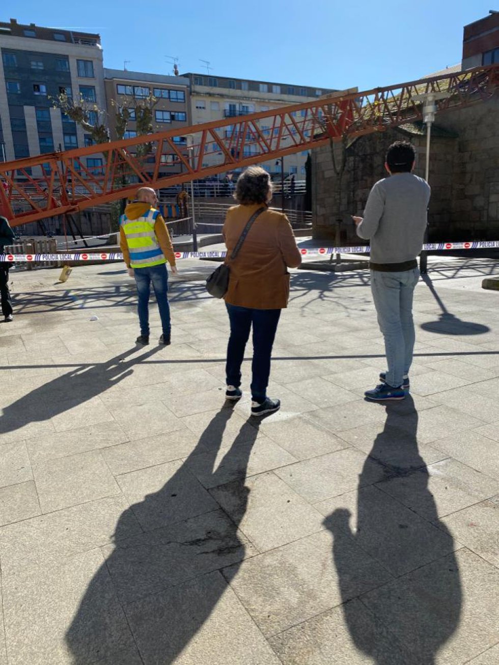 Así quedó la Iglesia del Cristo por dentro y por fuera tras caerle una grúa de obra Así quedó la Iglesia del Cristo por dentro y por fuera tras caerle una grúa de obra