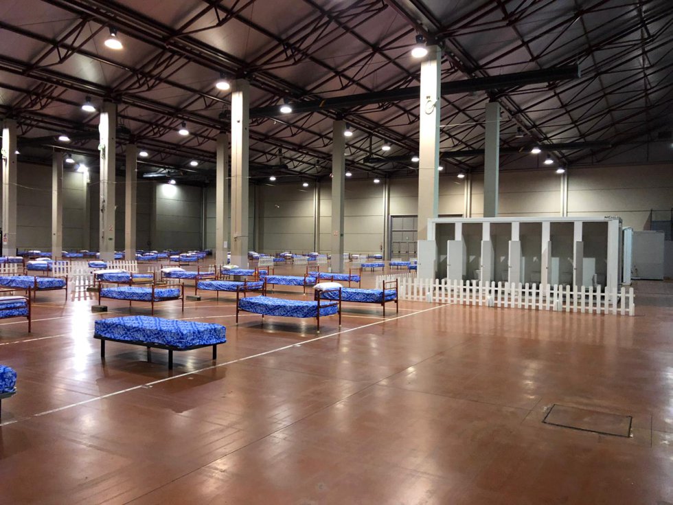 El recinto, ya preparado para su uso El recinto, ya preparado para su uso