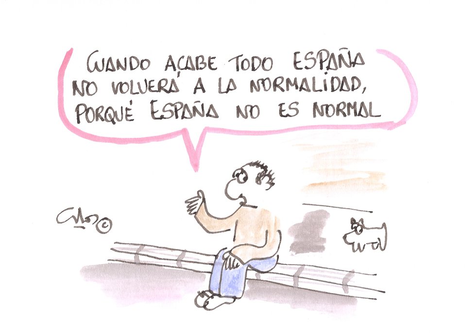 La viñeta de Villanueva, la normalidad de España La viñeta de Villanueva, la normalidad de España
