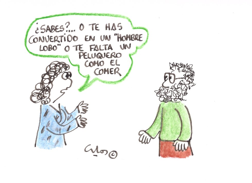 La viñeta de Villanueva, hombre lobo. La viñeta de Villanueva, hombre lobo.