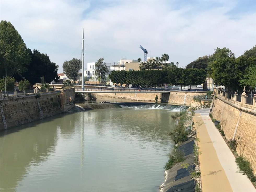 Tramo urbano del río Segura a su paso por Murcia Tramo urbano del río Segura a su paso por Murcia