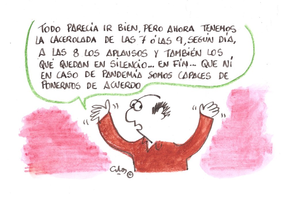 La viñeta de Villanueva, ponerse de acuerdo. La viñeta de Villanueva, ponerse de acuerdo.